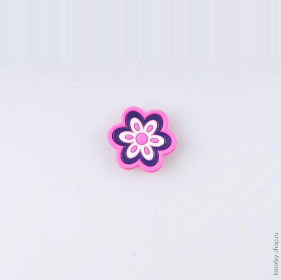 03014005-40 Украшение для обуви Цветок фуксия для девочки разноцветный