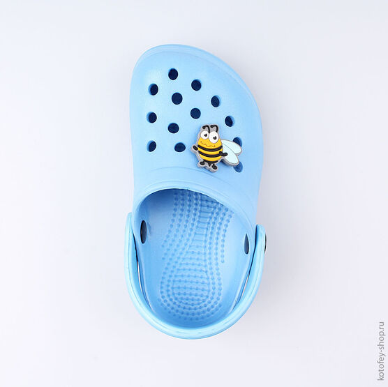 03014001-40 Украшение для обуви Пчелка для универсальные желтый фото №2