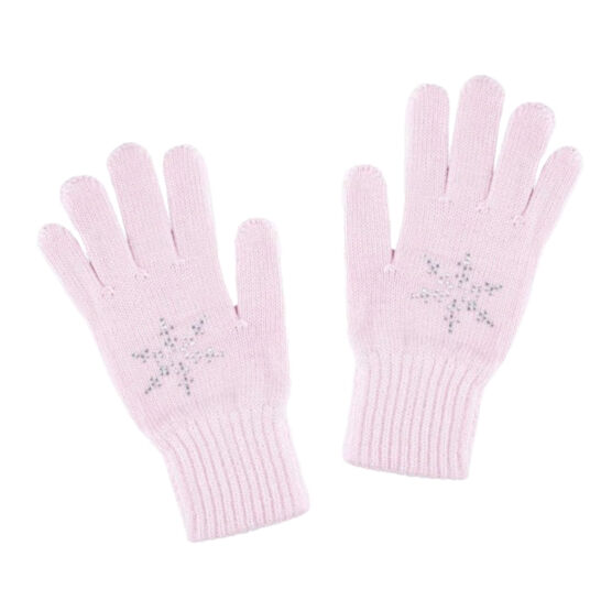 07822171-40 Перчатки для девочек однослойные розовые для девочки розовый
