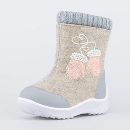 267067-41 Валенки на молнии для девочки для девочки серый