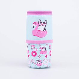 06805024-40 Пенал-стаканчик школьный для девочки голубой