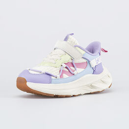 344570-11 Детские кроссовки для девочки для девочки бежевый,сиреневый