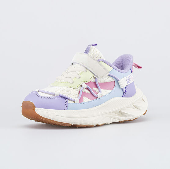 344570-11 Детские кроссовки для девочки для девочки бежевый,сиреневый