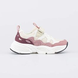 344571-11 Детские кроссовки с LED и Softshell для девочки бежевый,розовый фото №2