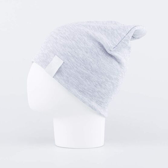 07711657-40 Шапка хлопковая на весну и осень Серый для универсальные светло-серый фото №2