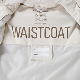 07857041-40 Жилетка демисезонная бежевый для девочки бежевый фото №4