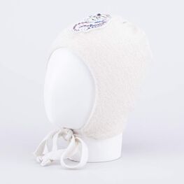 07811665-40 Шапка детская с завязками бежевый для девочки бежевый