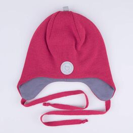 07811915-40 Шапка детская малиновый для девочки малиновый фото №2