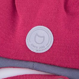 07811915-40 Шапка детская малиновый для девочки малиновый фото №3