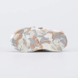 144299-73 Кожаные кроссовки на липучках для мальчики бежевый фото №3