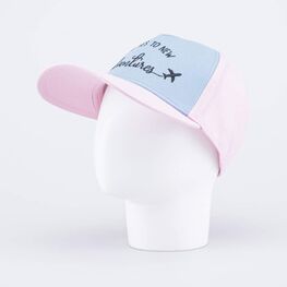 07809027-40 Кепка-бейсболка Приключения розовый-голубой для девочки розовый + голубой