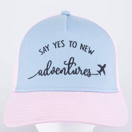 07809027-40 Кепка-бейсболка Приключения розовый-голубой для девочки розовый + голубой фото №3