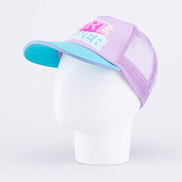 07809053-40 Кепка - бейсболка с сеткой для девочки разноцветный