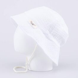 07811960-40 Панама из муслина белая для девочки белый фото №2