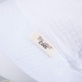 07811960-40 Панама из муслина белая для девочки белый фото №3