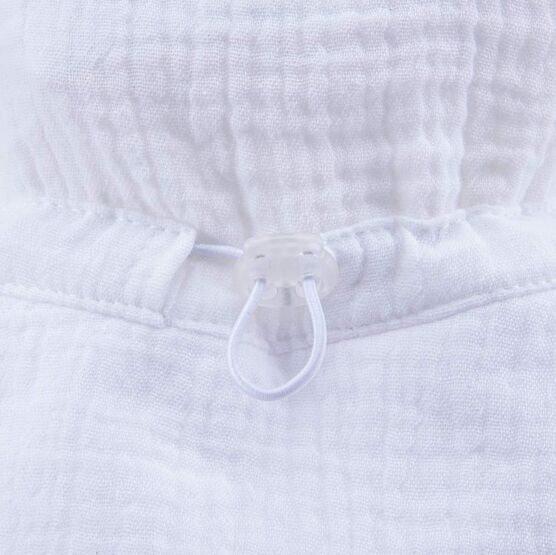 07811960-40 Панама из муслина белая для девочки белый фото №4