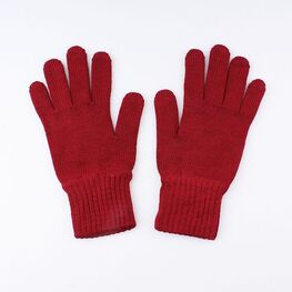 07022152-40 Перчатки детские однослойные бордовые для универсальные бордовый