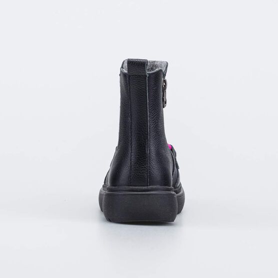 462104-31 Утепленные сапожки-челси для девочки для девочки черный фото №5