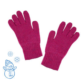 07822170-40 Теплые перчатки для девочек ежевика для девочки ягодный