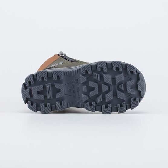 152378-52 Зимние ботинки на молнии для мальчика для мальчики оливковый фото №3