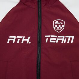 07857077-40 Куртка-бомбер для девочки для девочки бордовый + черный фото №4