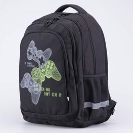 02704385-40 Рюкзак школьный Джойстики (15+) КК для мальчики черный фото №2