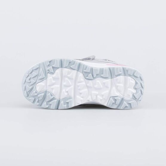 254813-42 Мембранные ботинки с LED для девочки серый фото №3