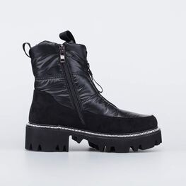 764050-43 Ботинки-дутики для девочки для девочки черный фото №2