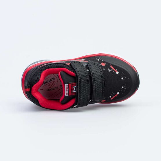 344333-72 Кроссовки с LED-подсветкой на подошве для мальчики черно-красный фото №4