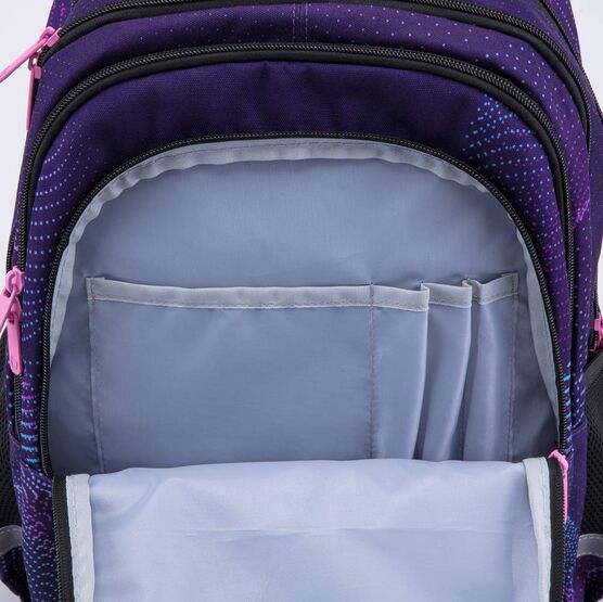02804297-44 Рюкзак школьный цветной для девочки разноцветный фото №4