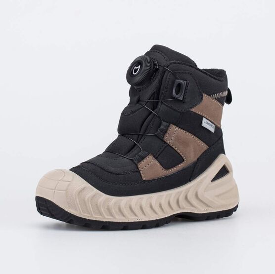 554932-42 Мембранные ботинки с Softshell и быстрой шнуровкой для мальчики черный + коричневый