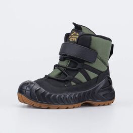 554933-42 Зимние мембранные ботинки Суперзащита для мальчики оливковый + черный