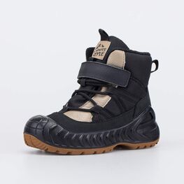 554933-43 Зимние мембранные ботинки Суперзащита для мальчики черный + бежевый