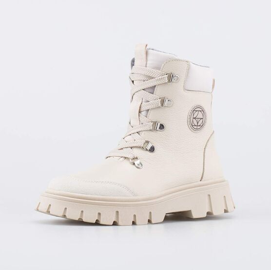 652229-51 Высокие ботинки для девочки для девочки бежевый