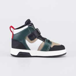 352424-11 Кожаные ботинки-кеды Радость для мальчики бежевый,черный,зеленый фото №2