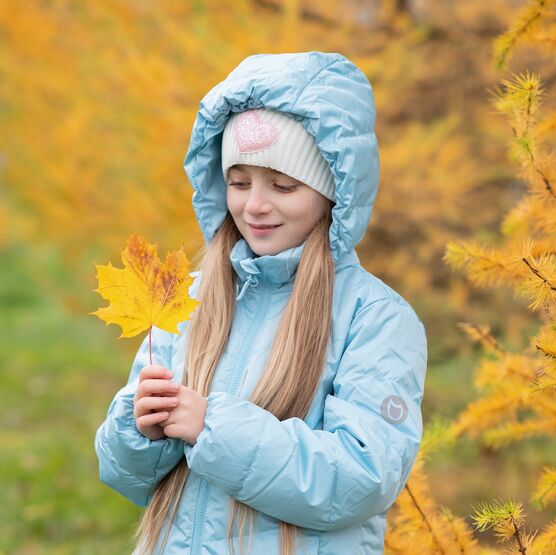 07858010-40 Пальто демисезонное голубой для девочки голубой фото №5