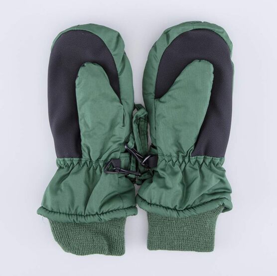 07721165-40 Варежки утепленные Футбольный мяч для мальчики оливковый фото №2