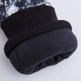 07721169-40 Перчатки утепленные Мишка на севере для мальчики черный фото №4