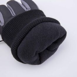07722249-41 Перчатки с тинсулейтом черно-серый для мальчики черный + серый фото №3