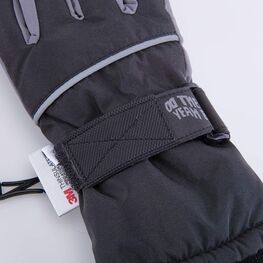 07722249-41 Перчатки с тинсулейтом черно-серый для мальчики черный + серый фото №4