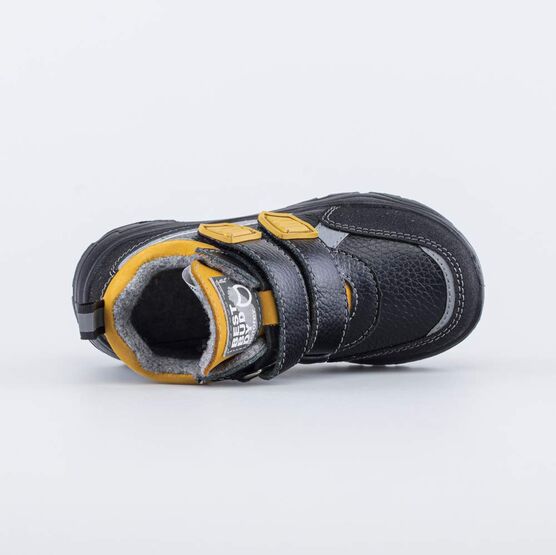 352369-32 Осенние ботинки для мальчика для мальчики чер-жел фото №4