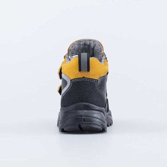 352369-32 Осенние ботинки для мальчика для мальчики чер-жел фото №5