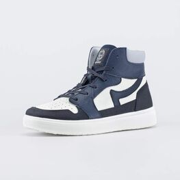 752251-23 Ботинки-кеды для мальчика-подростка для мальчики синий + белый