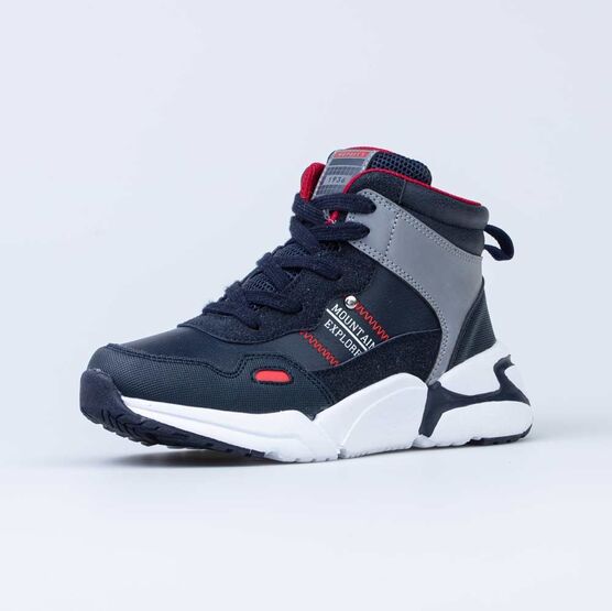 454057-31 Утепленные ботинки для мальчики син-кра