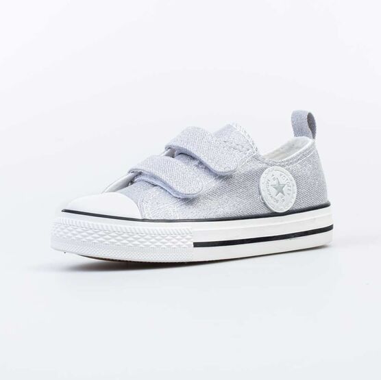 331198-12 Кеды для девочки серебрист.