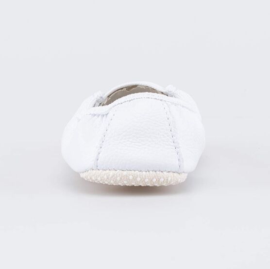 212010-01 Кожаные чешки детские белые для универсальные белый фото №5
