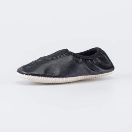 212010-02 Кожаные чешки детские черные для универсальные черный