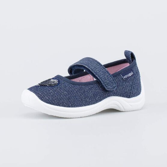 231180-11 Текстильная обувь на липучке для девочки синий