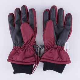 07821137-00 Перчатки с тинсулейтом бордовый для девочки бордовый фото №2