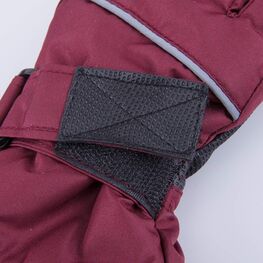 07821137-00 Перчатки с тинсулейтом бордовый для девочки бордовый фото №3